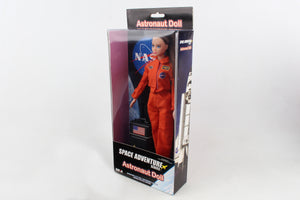 DA347 Astronaut Doll Female in Orange Suite in box  by Daron Toys