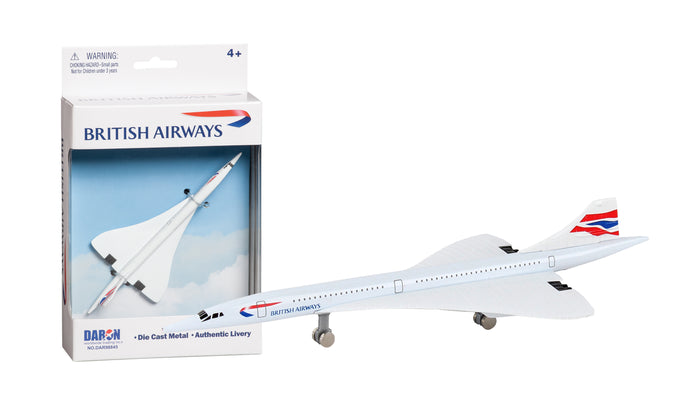 DAR98845 British Airways Concorde Single Plane by Daron Toys