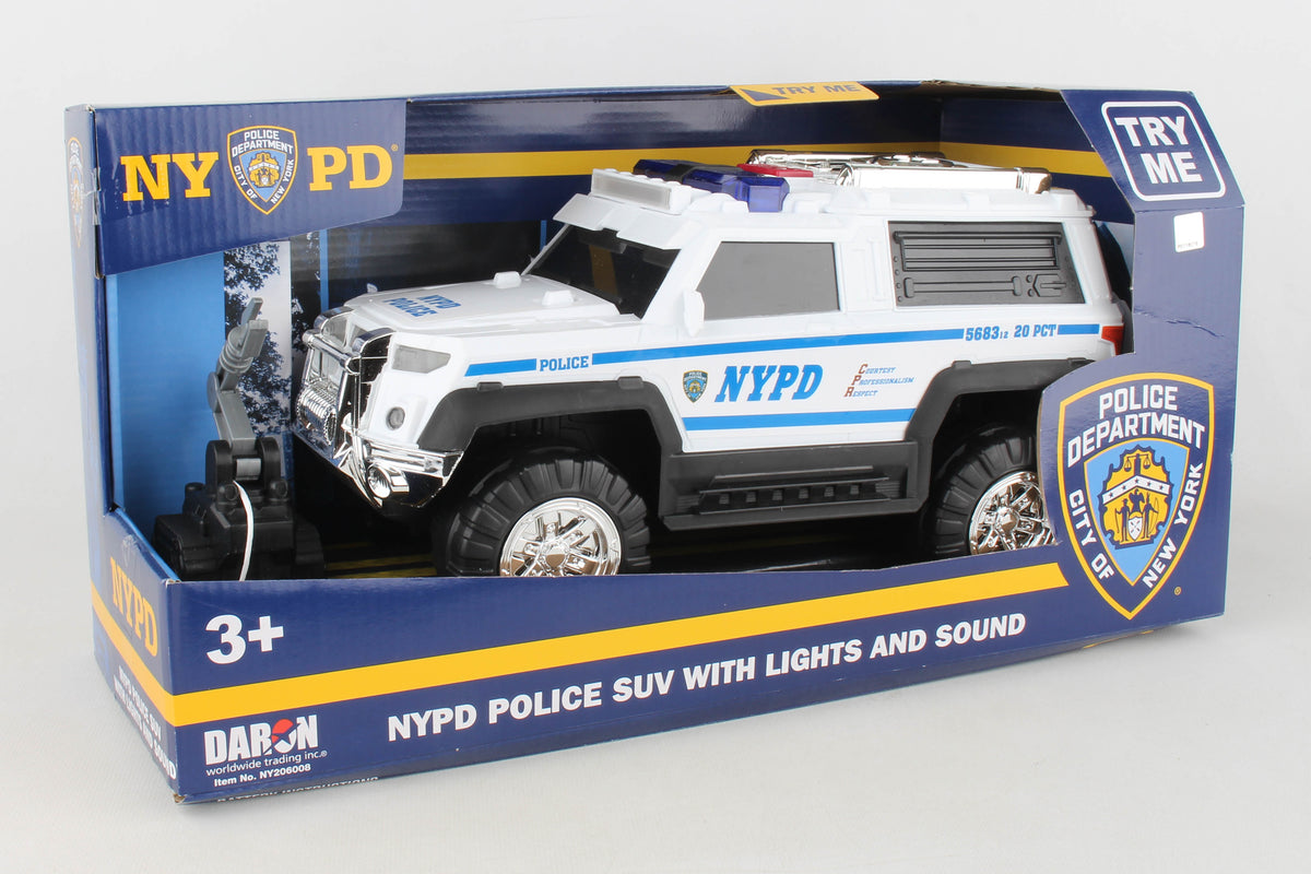 NY206008 NYPD SUV w/lights & sound by Daron Toys.