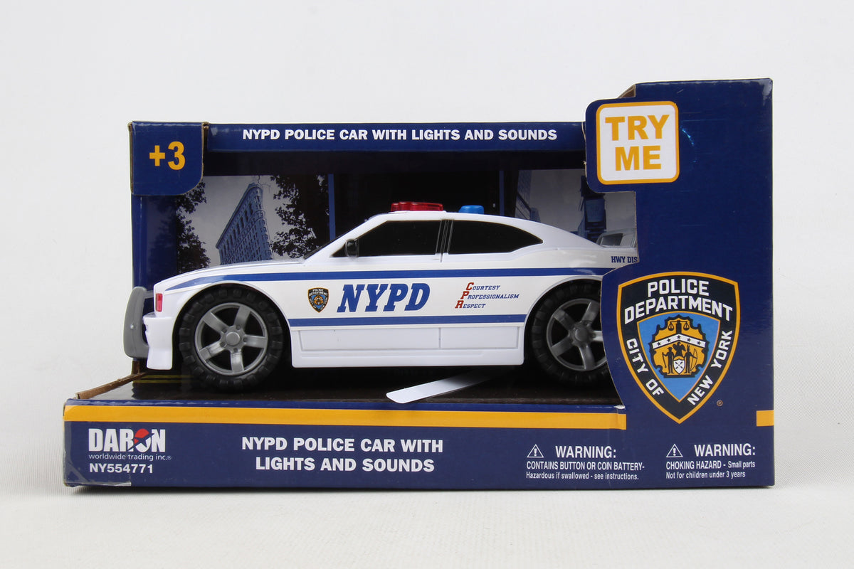 NY554771 NYPD Police car w/lights & sound by Daron Toys