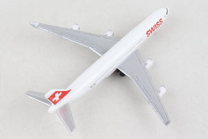 Daron Swiss airlines airplane die cast toy model