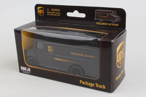 UPS package truck pullback with a box by Daron