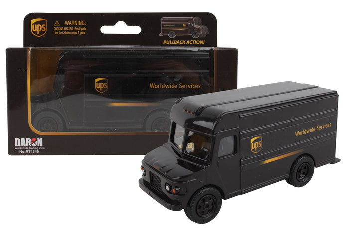 RT4349 UPS Pullback package car by Daron Toys