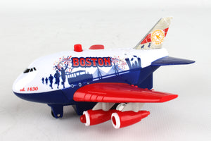 Boston pullback airplane with lights and sound by Daron toys
