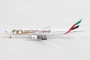 HERPA EMIRATES 777-300ER 1/500 50TH ANNIVERSARY