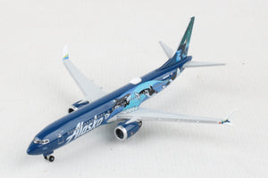 HERPA ALASKA 737MAX9 1/500 WEST COAST WONDERS (WHALES)