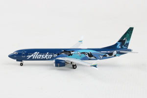 HERPA ALASKA 737MAX9 1/500 WEST COAST WONDERS (WHALES)