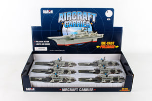 AIRCRAFT CARRIER PULLBACK 6 PIECE COUNTER DISPLAY (**)