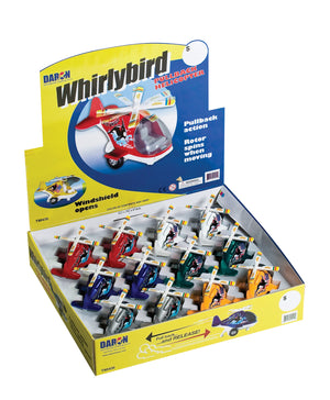 TM408 WHIRLEY BIRD PULLBACK HELICOPTER 12 PIECES