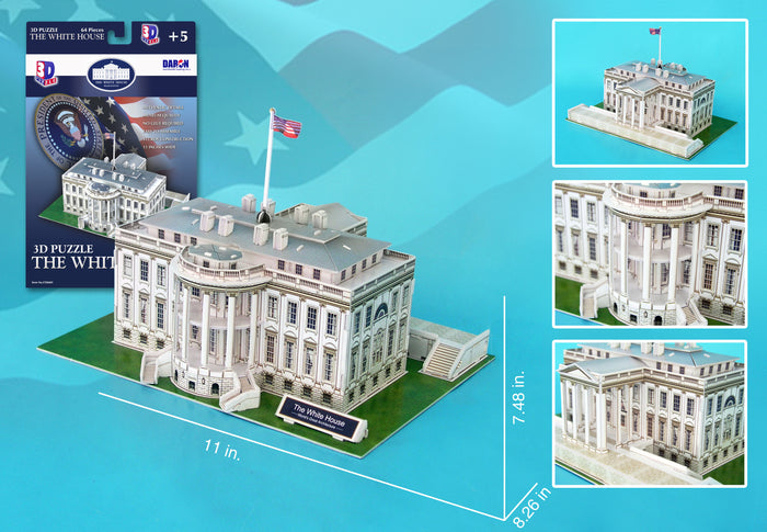 CF060H White House 3d Puzzle 64 pieces