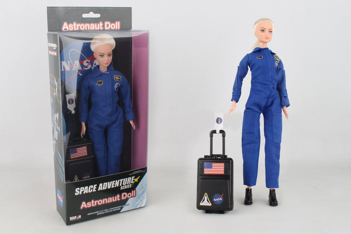 DA500-1 Astronaut Doll Female in blue suite in box  by Daron Toys