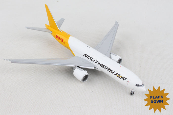 GEMINI SOUTHERN AIR 777LRF 1/400 DHL REG#N775SA FLAPS DOWN**