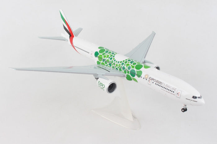 HERPA EMIRATES 777-300ER 1/200 EXPO 2020 SUSTAINABILITY **