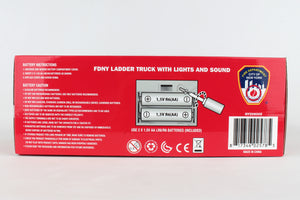 FDNY FIRE LADDER TRUCK W/LIGHTS & SOUND 