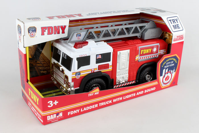 NY206005 FDNY Fire Ladder Truck w/lights & sound by Daron Toys
