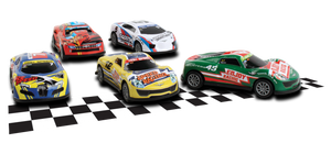 RM3003 Road Marks Metal 5 Pack Racing Cars by Daron Toys