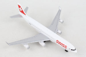 Swiss airlines airplane toy for children ages 3 and up