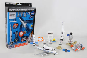 RT38145K Space Adventure Lunar Explorer 15 piece playset By Daron Toys