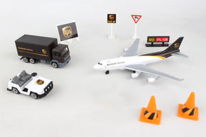 UPS die cast airport playset for children ages 3 and up 
