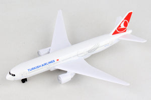 Turkish airlines die cast airplane toy