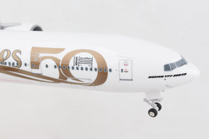 SKR1099 SKYMARKS EMIRATES 777-300ER 1/200 W/GEAR 50TH ANNIVERSARY