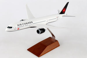 SKR5121 SKYMARKS AIR CANADA 787-9 1/200 W/WOOD STAND - SkyMarks Models