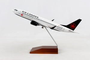 SKR5158 SKYMARKS AIR CANADA 737MAX8 1/130 W/WOOD STAND - SkyMarks Models