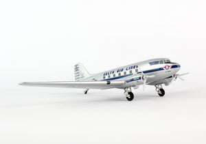 SKR676 SKYMARKS DELTA DC-3 1/80 REG#NC28341 W/GEAR - SkyMarks Models