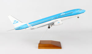 SKR8251 SKYMARKS KLM 737-800 1/100 W/WOOD STAND & GEAR NEW LIVERY - SkyMarks Models
