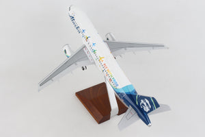SKR8382 SKYMARKS ALASKA A320 1/100 PRIDE W/WOOD STAND & GEAR