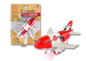 Canada pullback airplane with lights and sound for children ages 3 and up by Daron toys